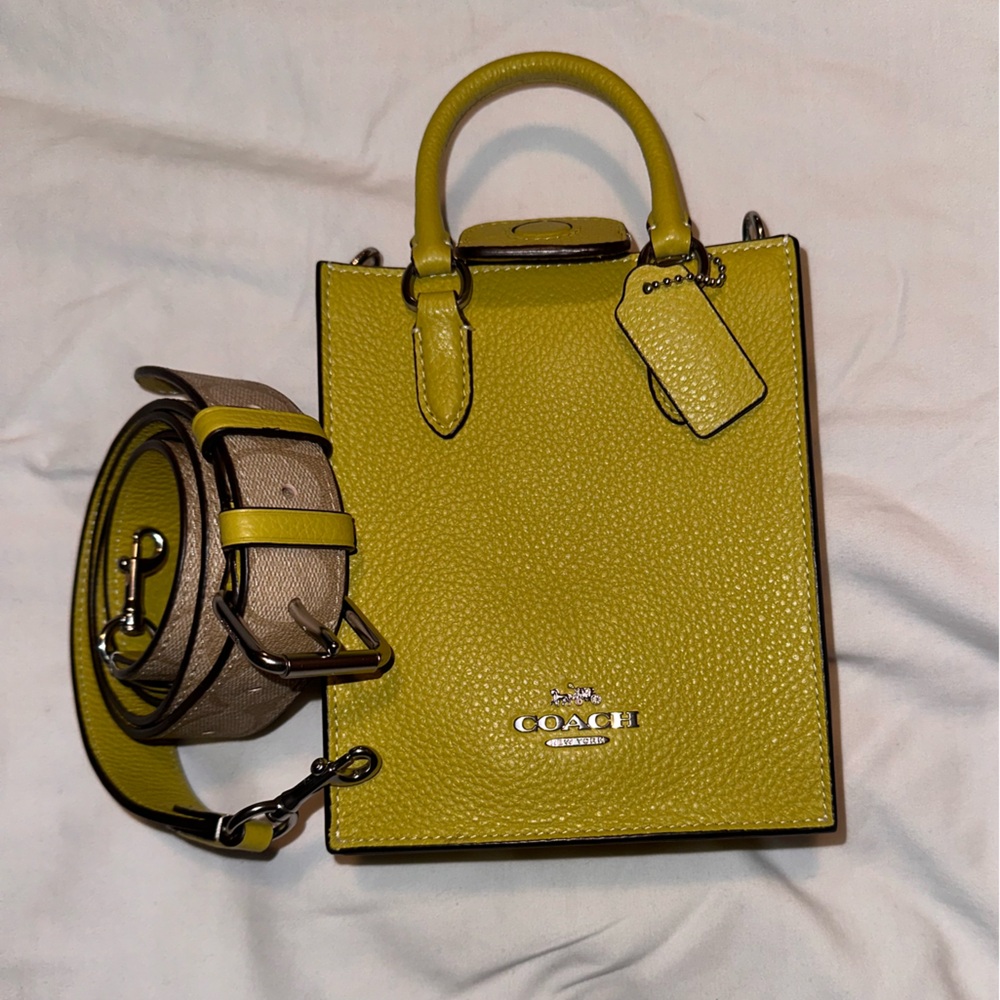 Coach Mini Tote with Signature Canvas